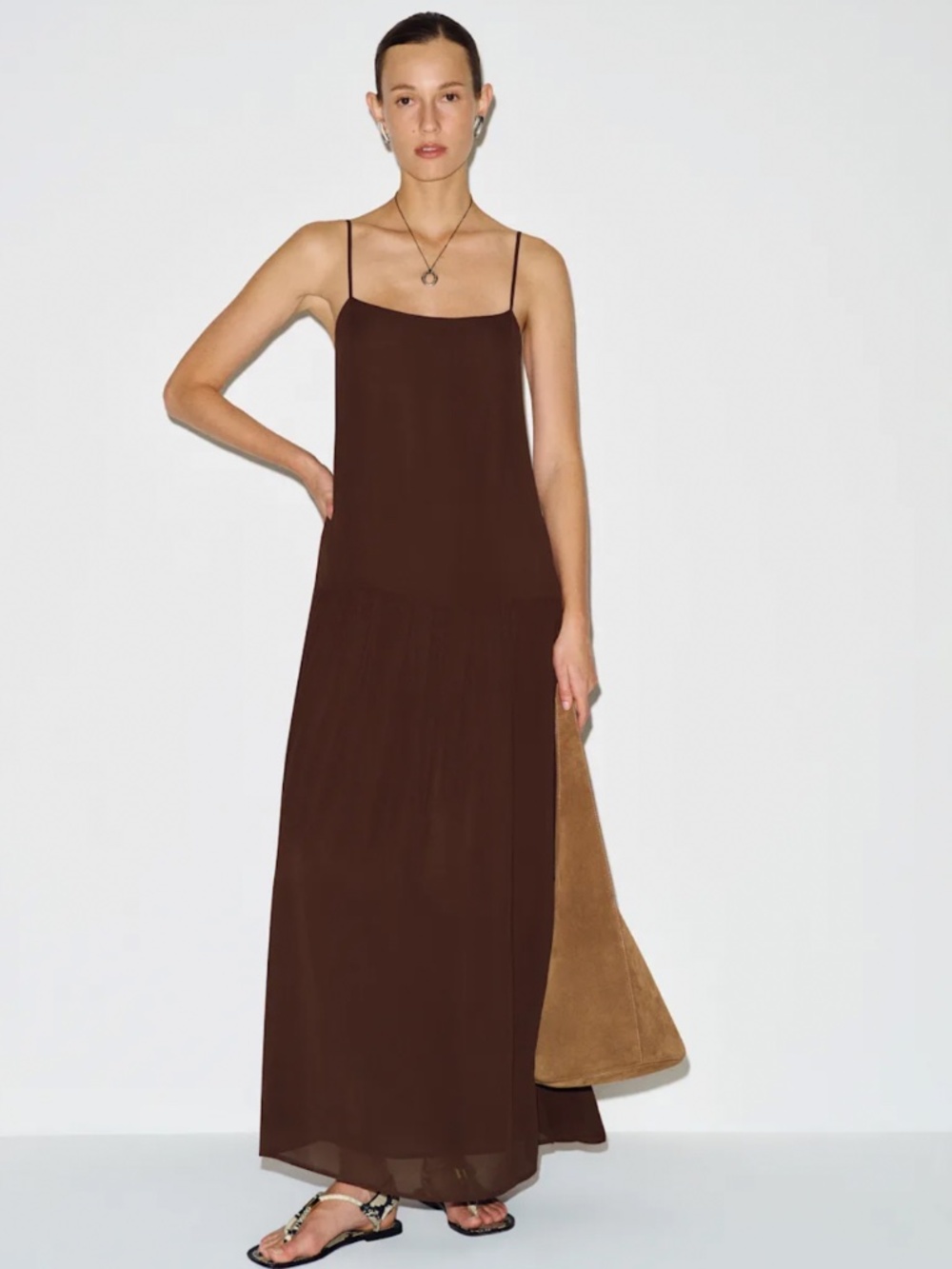 Reformation Alda Dress Brown - Size 6